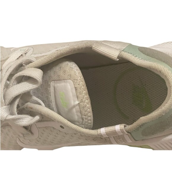 Nike Reposto Women's Size 9 Ivory & Mint Mesh Athletic Shoes Sneakers CZ5630-013 - Picture 6 of 13